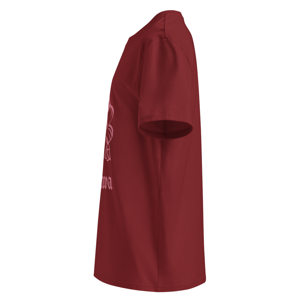 T-shirt bordeaux de GAUCHE 