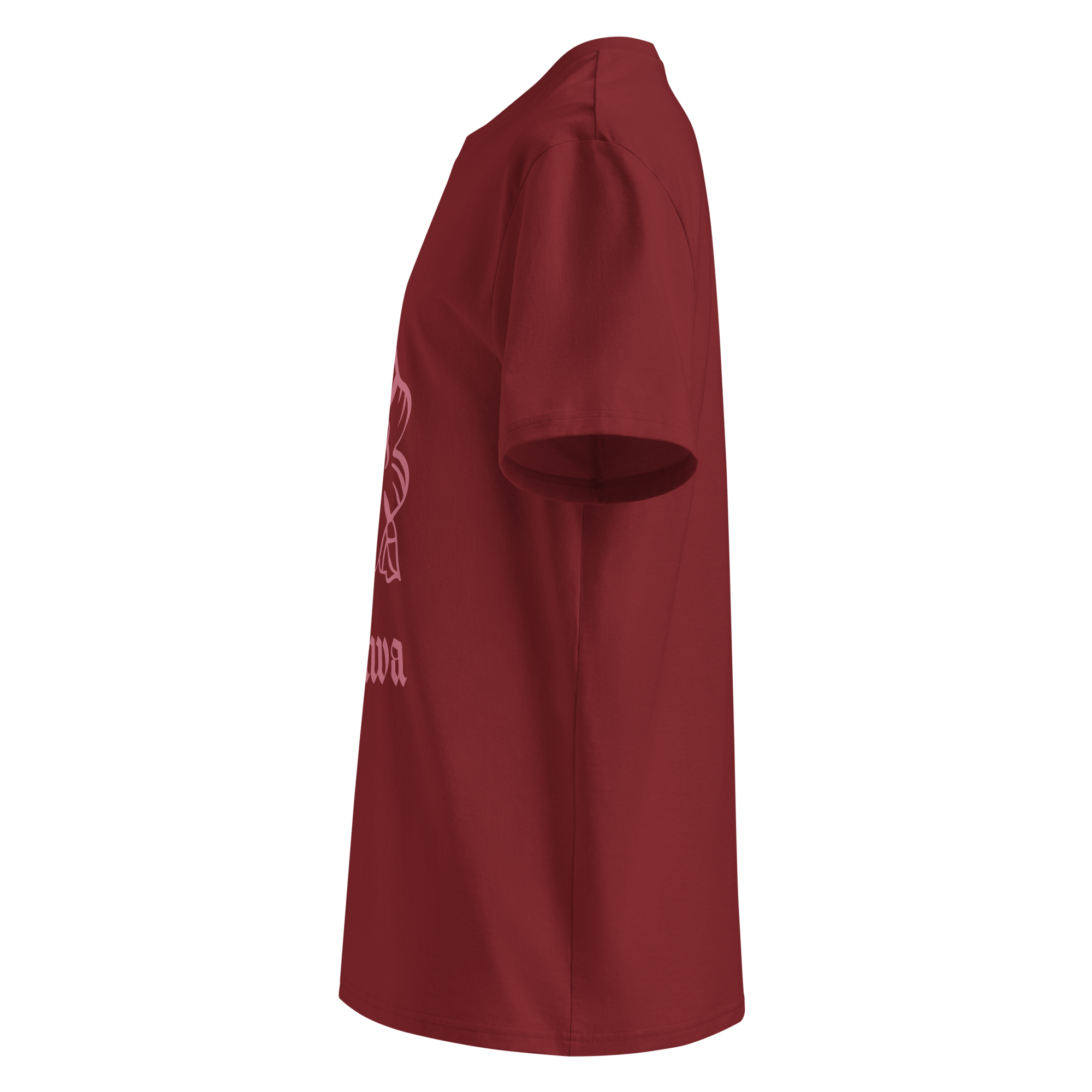 T-shirt bordeaux de GAUCHE 