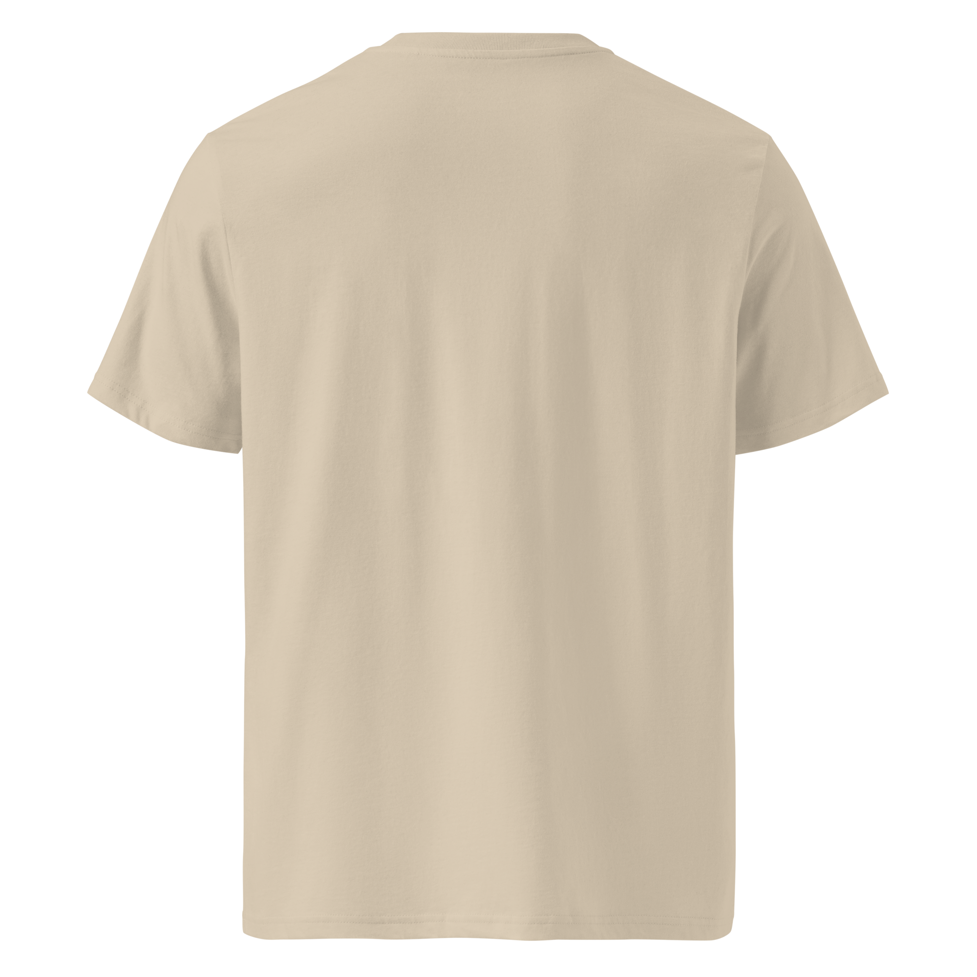 t-shirt beige côtelé de dos-tchinga Yaho